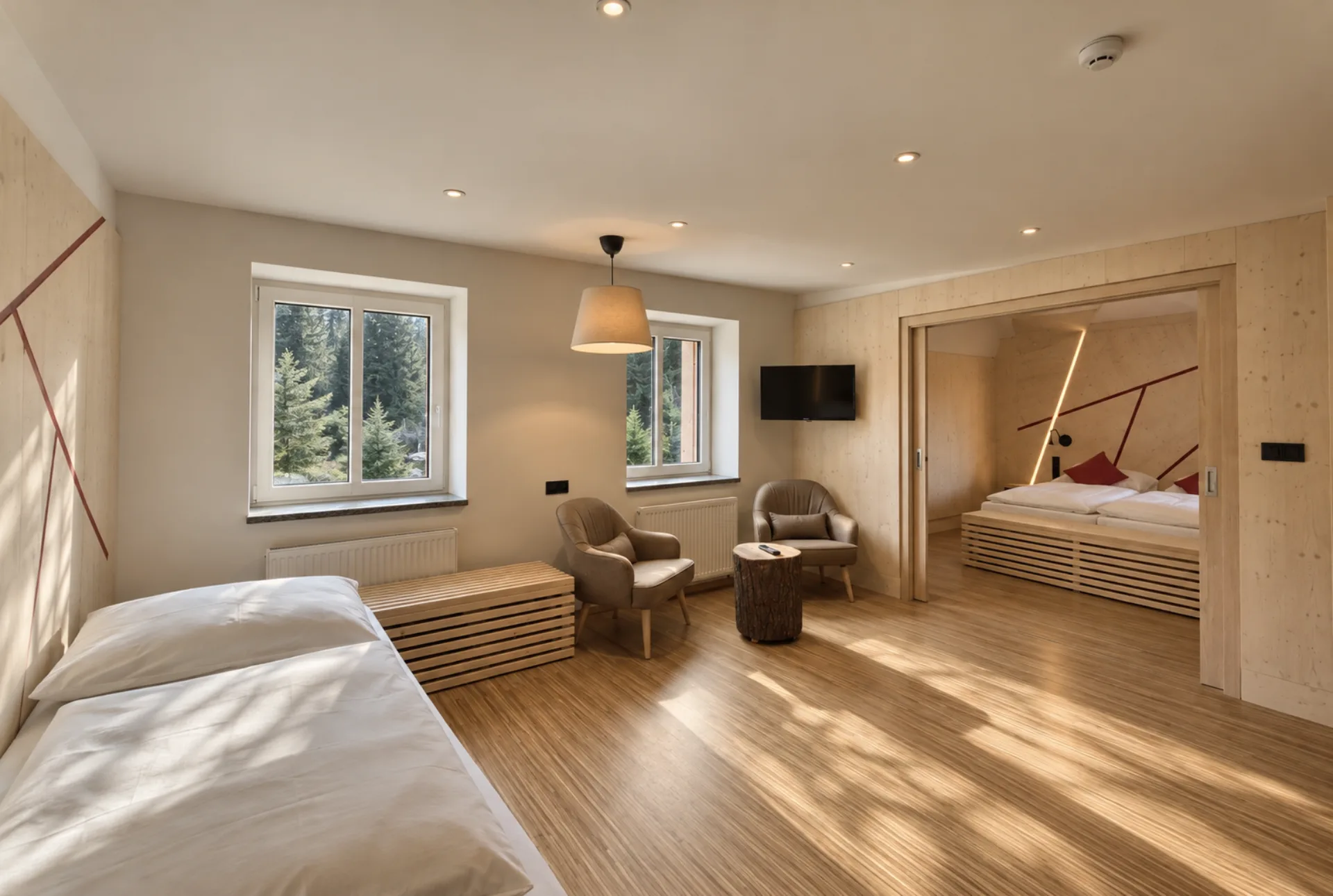 Nejprostornější apartmán na Horské chatě Smědava.