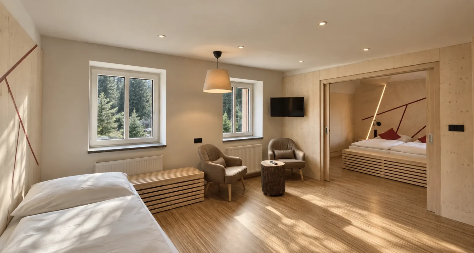 Nejprostornější apartmán na Horské chatě Smědava.